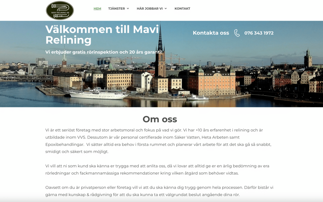 Nytt samarbete med MAVI Relining